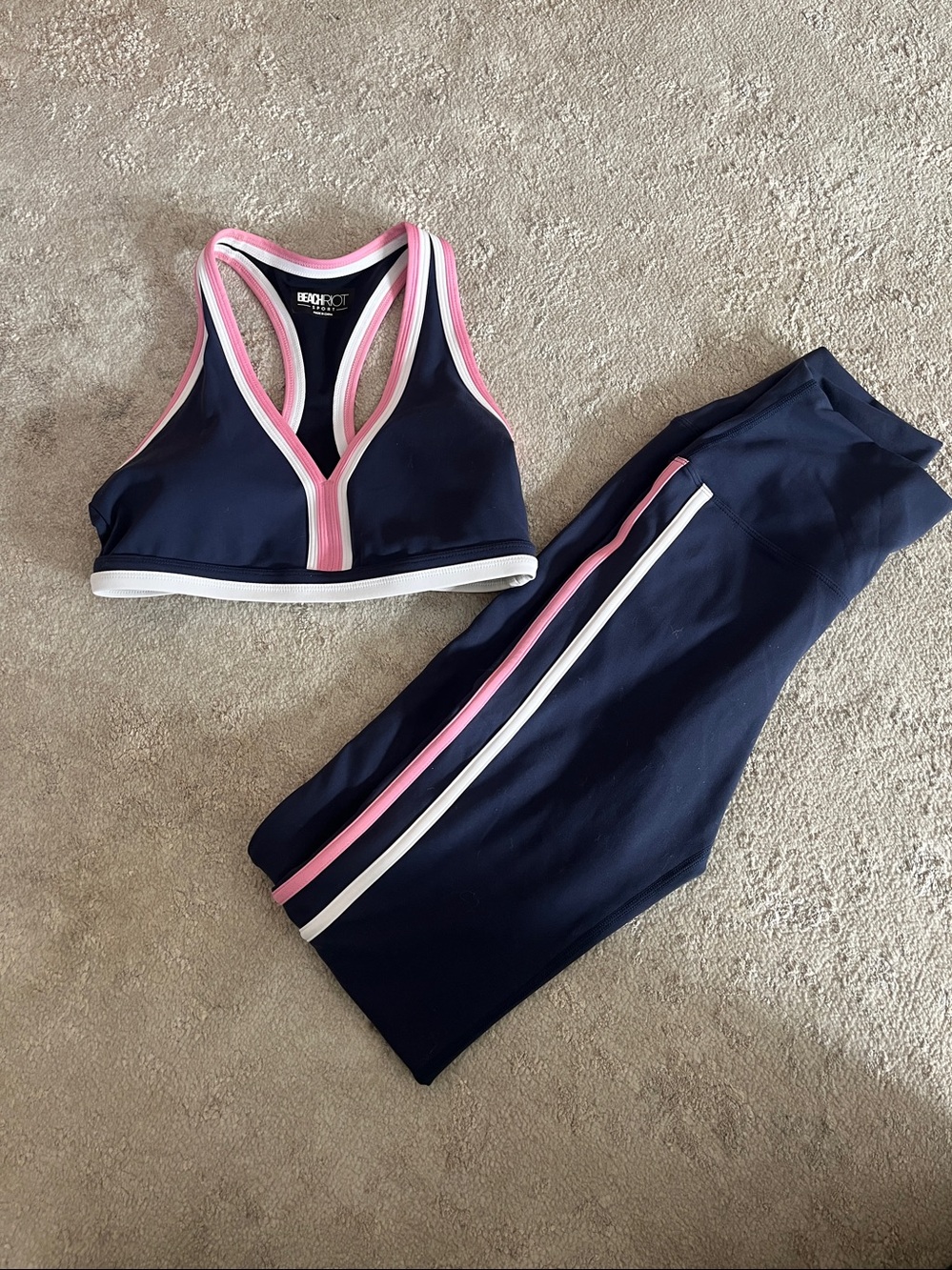 Beach Riot 2 Piece Workout Set Yoga Pilates Cycling Pickleball
